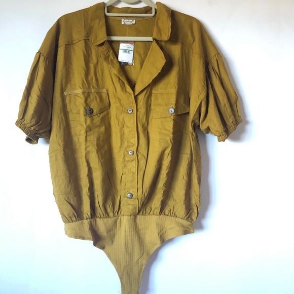 FREE PEOPLE So-Fari Satin Utility Bodysuit NWT! - Picture 3 of 4